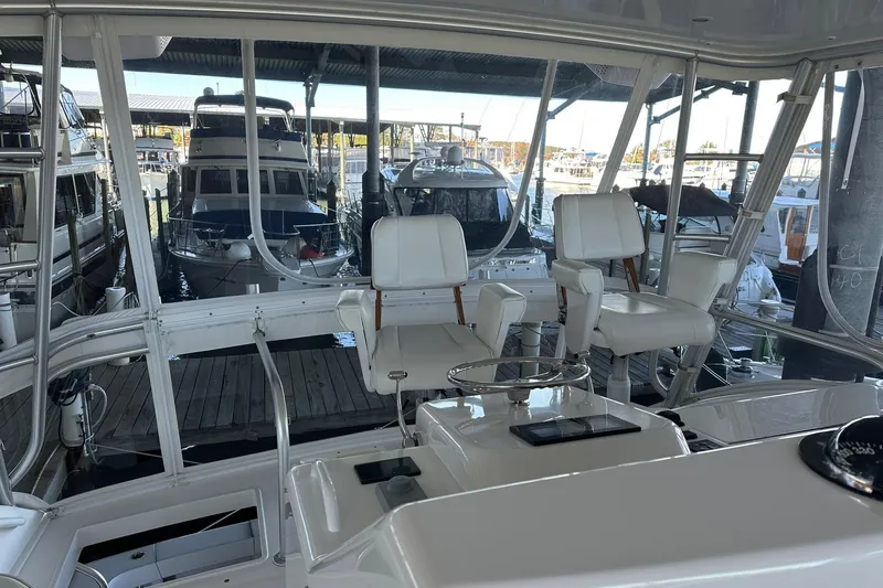 Slide: The Image of Viking 45 CAPT BAB - Flybridge - Helm - 9