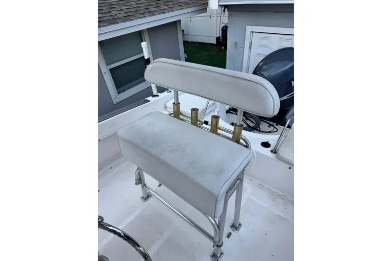 Slide: The Image of Century 2001 Center Console boat seat with rod holders, 2006 model. - 5