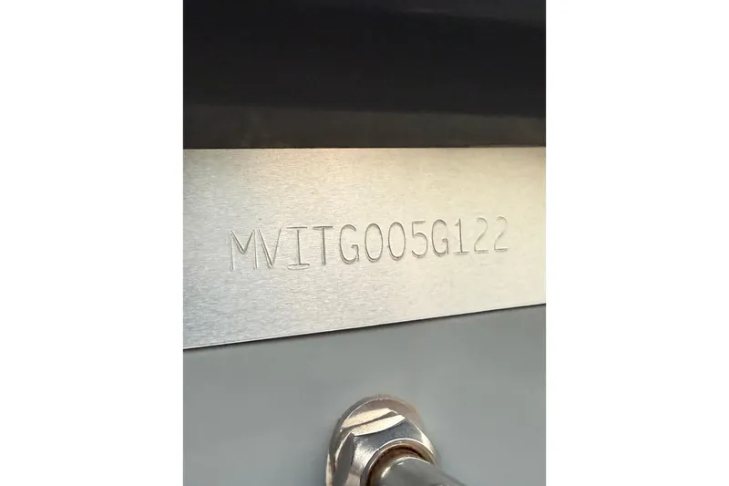 Slide: The Image of 2022 Maverick 18 HPX-V hull identification number close-up. - 35