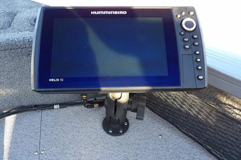 Slide: The Image of Humminbird Helix 10 fish finder on 2018 Crestliner 1950 Fish Hawk WT boat. - 55