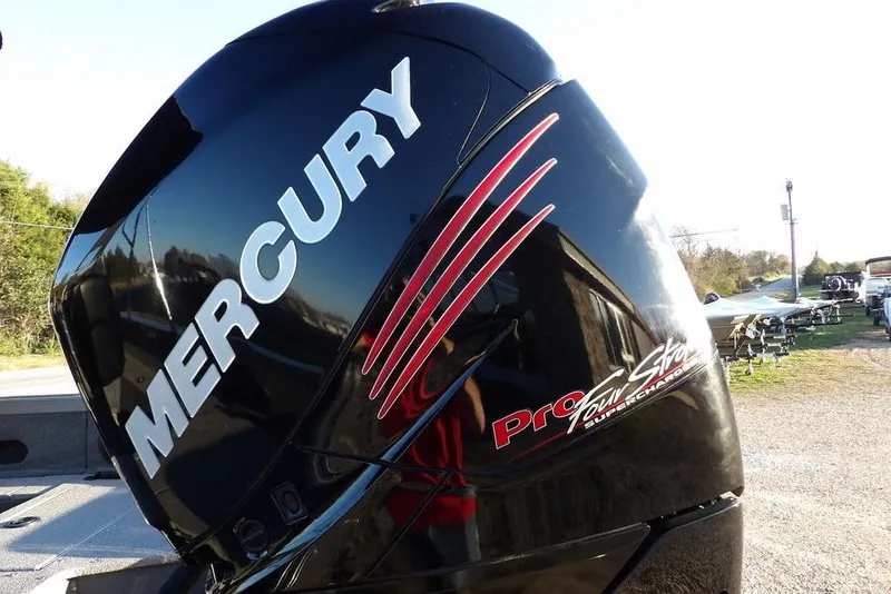 Slide: The Image of Mercury Pro XS outboard motor on 2018 Crestliner 1950 Fish Hawk WT boat. - 71