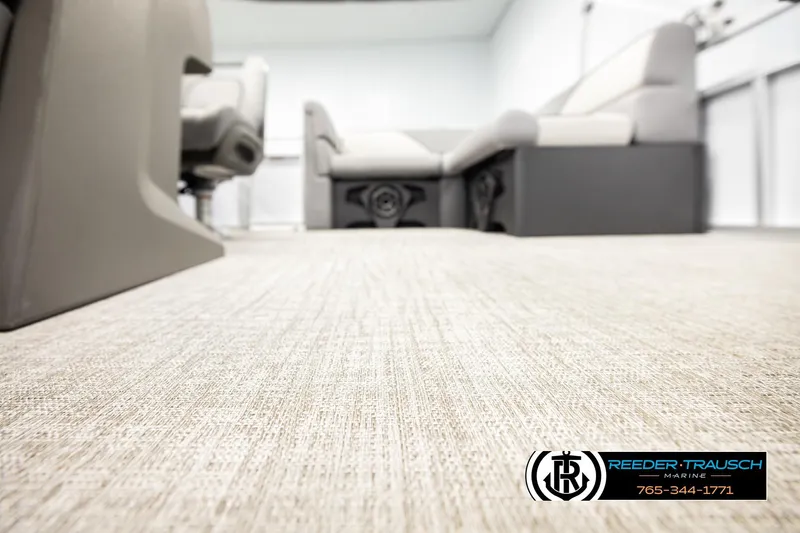 Slide: The Image of Luxurious interior of 2026 Avalon VEN CR boat with plush seating and modern design. - 38