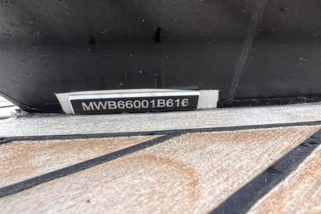 Slide: The Image of Hull identification number on 2016 Galeon 660 Flybridge boat. - 14