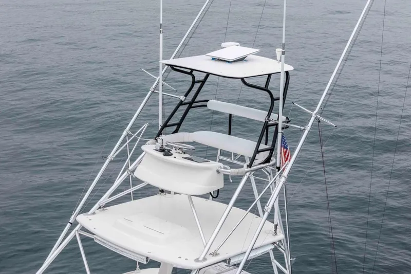 Slide: The Image of Tower view of 2008 Cabo Yachts 38 EXPRESS on open water. - 30