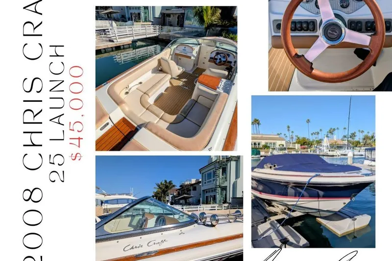 Slide: The Image of 2008 Chris-Craft Launch 25 boat for sale, priced at $45,000, featuring luxurious interior. - 26