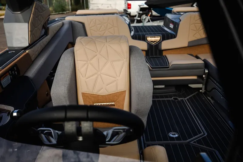 Slide: The Image of Interior of 2023 Nautique Super Air Nautique G23 Paragon, featuring luxurious seating and modern design. - 9
