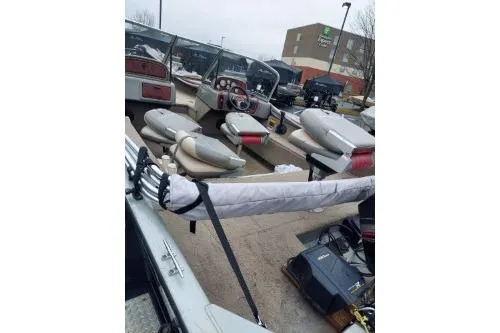 Slide: The Image of 2004 Tracker Targa 17 WT boat interior with seating and equipment. - 4