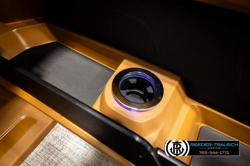 Slide: The Image of 2026 Avalon LSZ VRB interior with illuminated cup holder and sleek design. - 42