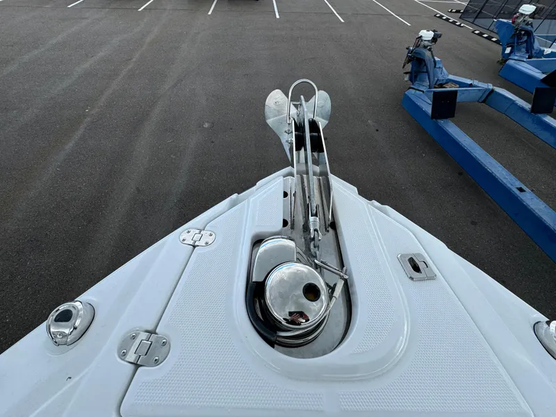 Slide: The Image of Bow of 2022 Monterey 258 Super Sport boat with anchor system. - 31