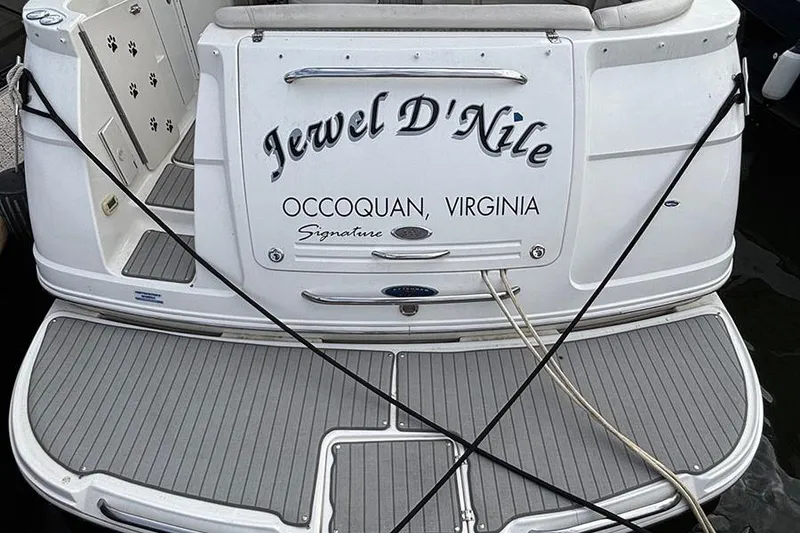 Slide: The Image of 2006 Chaparral Signature 350 boat named "Jewel D'Nile" docked in Occoquan, Virginia. - 3