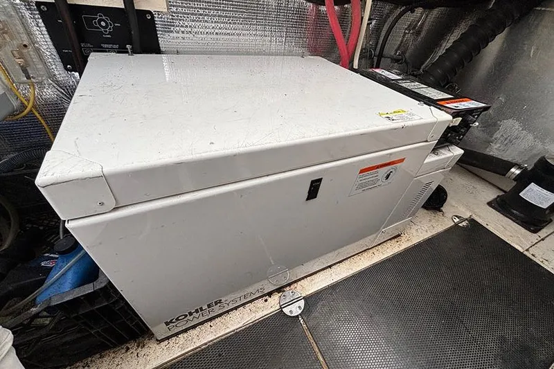 Slide: The Image of Kohler power system in 2006 Chaparral Signature 350 boat engine room. - 30