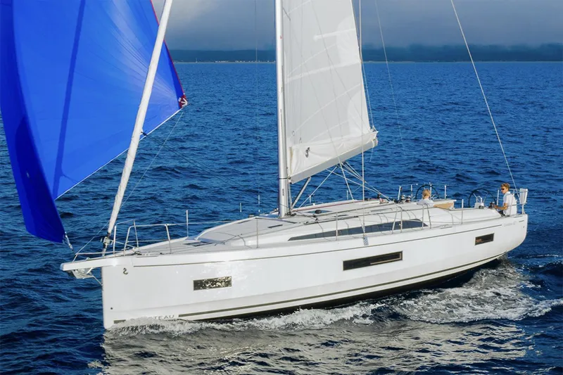 The Image of Manufacturer Provided Image: 2026 Beneteau Oceanis 40.1 sailing on open sea with blue and white sails. - 0