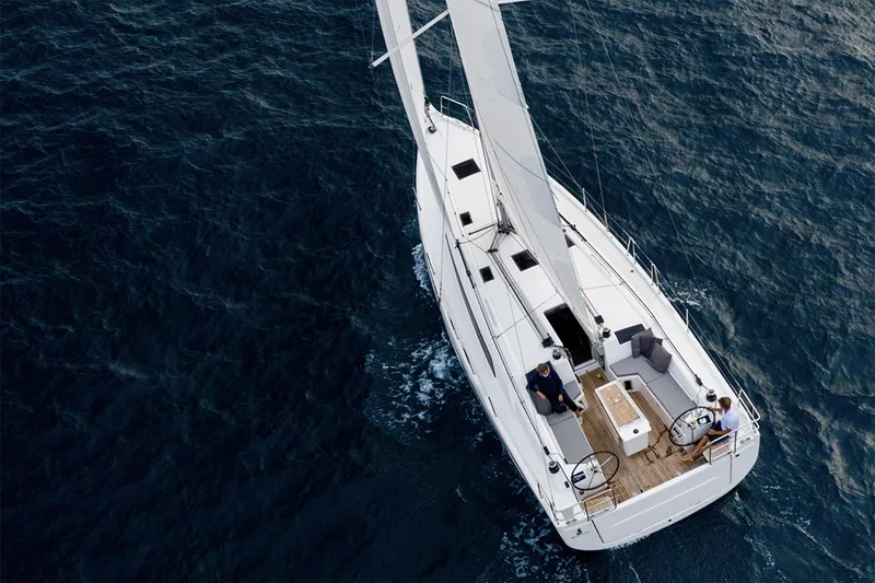 Slide: The Image of Manufacturer Provided Image: 2026 Beneteau Oceanis 40.1 sailing on open sea, aerial view. - 3