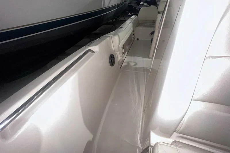 Slide: The Image of 2021 Grady-White Fisherman 216 boat interior with seating and sleek design. - 43