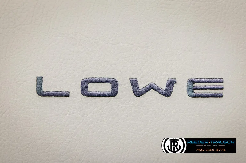 Slide: The Image of 2024 Lowe Ultra 162 Fish & Cruise logo on white background, Reeder-Trausch Marine branding. - 36