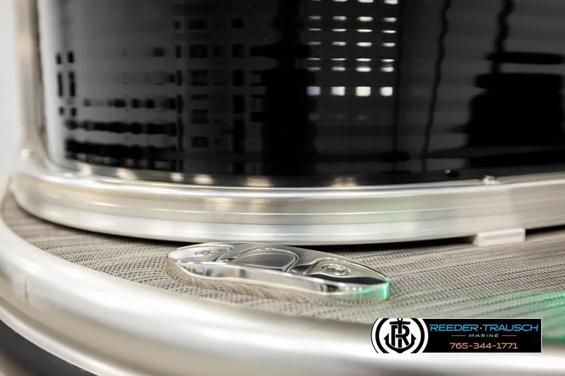 Slide: The Image of 2024 Lowe Ultra 162 Fish & Cruise boat detail with Reeder-Trausch Marine logo. - 54