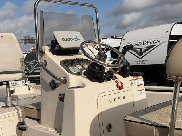 Slide: The Image of 2020 Carolina Skiff 19SWS boat console with Garmin GPS. - 16