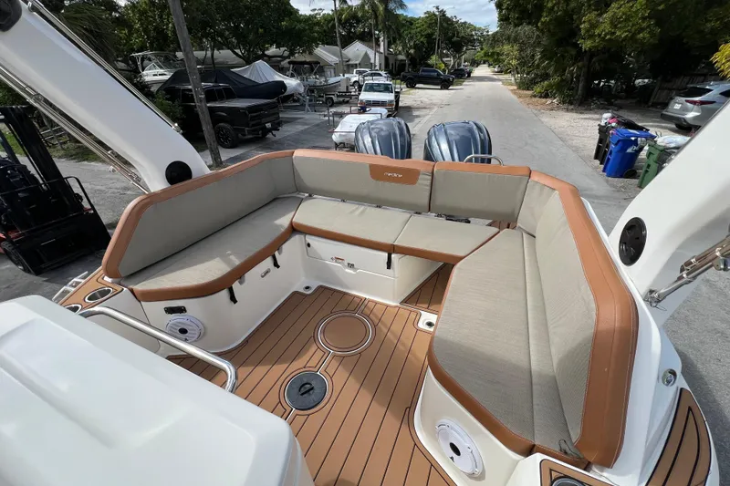 Slide: The Image of 2024 Zodiac Medline 9 boat with spacious seating and modern design. - 5