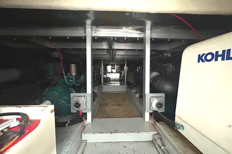 Slide: The Image of Engine room of 1996 Navigator 53 Classic yacht with Kohler generator. - 32