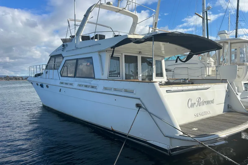 The Image of 1996 Navigator 53 Classic yacht docked, named "Our Retirement," in Sausalito, CA. - 6