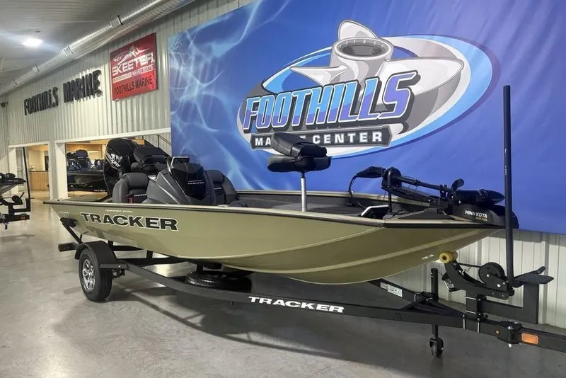 Slide: The Image of Lowrance Eagle5 fish finder on 2026 Tracker Pro Team 175 boat dashboard. - 5