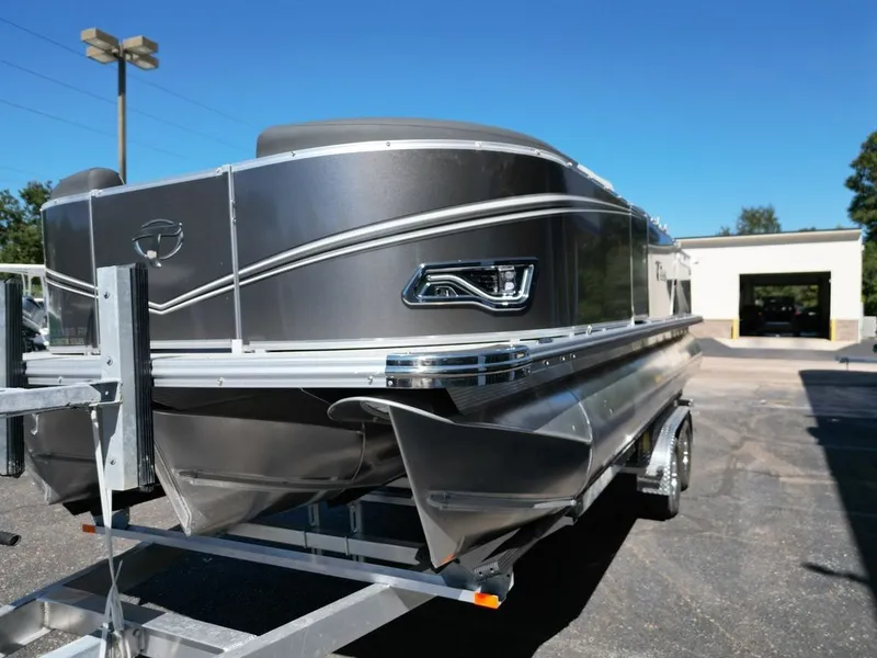 Slide: The Image of 2024 Tahoe 21LTZ RF boat with luxurious seating upholstery. - 16