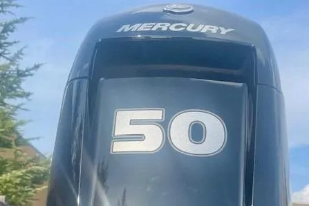 Slide: The Image of Mercury 50 horsepower outboard motor on 2026 Tracker Grizzly 1650 T Prairie Wings Edition. - 6