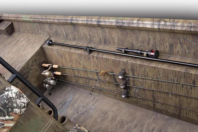 Slide: The Image of Manufacturer Provided Image: 2020 G3 Gator Tough 18 CC boat with fishing rod storage - 12