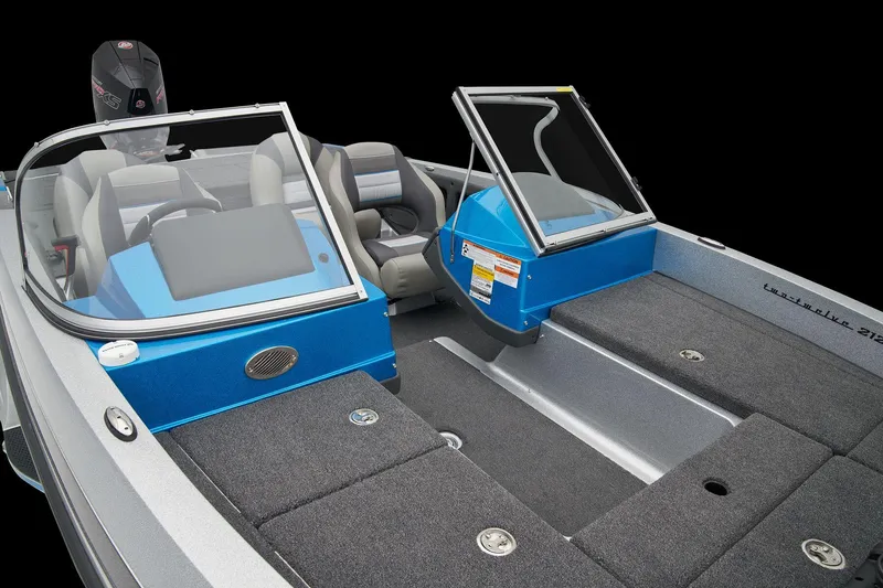 Slide: The Image of Manufacturer Provided Image: 2026 Ranger 212LS boat interior with open windshield and seating. - 35