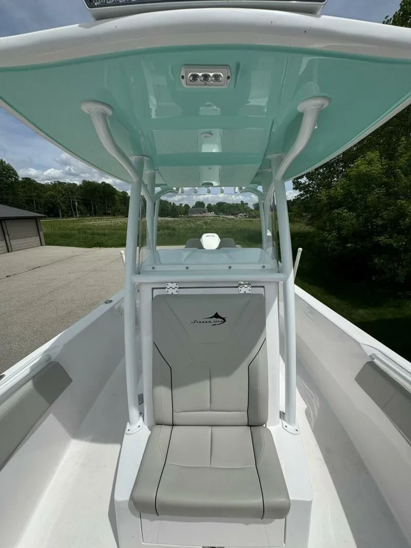 Slide: The Image of 2022 Streamline Center Console boat with sleek design and comfortable seating. - 19