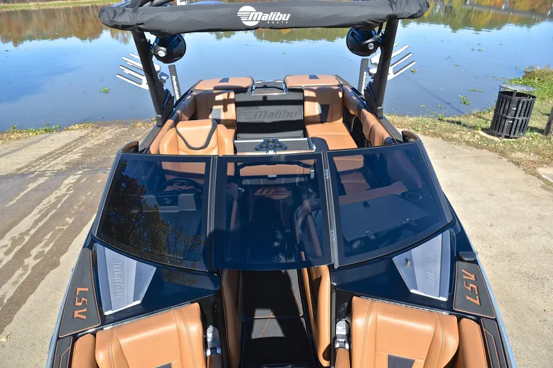 Slide: The Image of 2023 Malibu Wakesetter 23 LSV boat with sleek design and luxurious interior. - 21