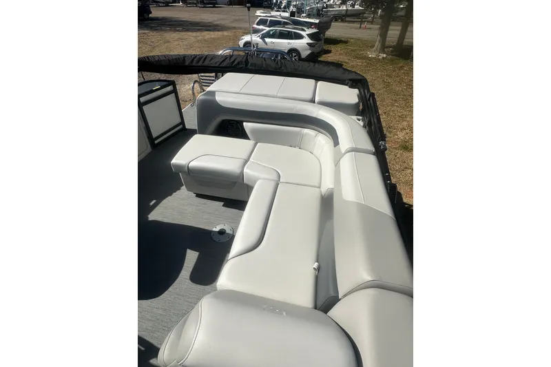 Slide: The Image of 2026 Godfrey Sweetwater 2286 Cruise Special Edition boat with spacious seating area. - 25