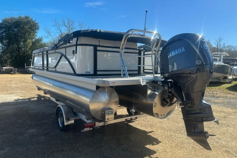 Slide: The Image of 2026 Godfrey Sweetwater 2286 Cruise Special Edition pontoon boat with Yamaha 150 engine. - 3
