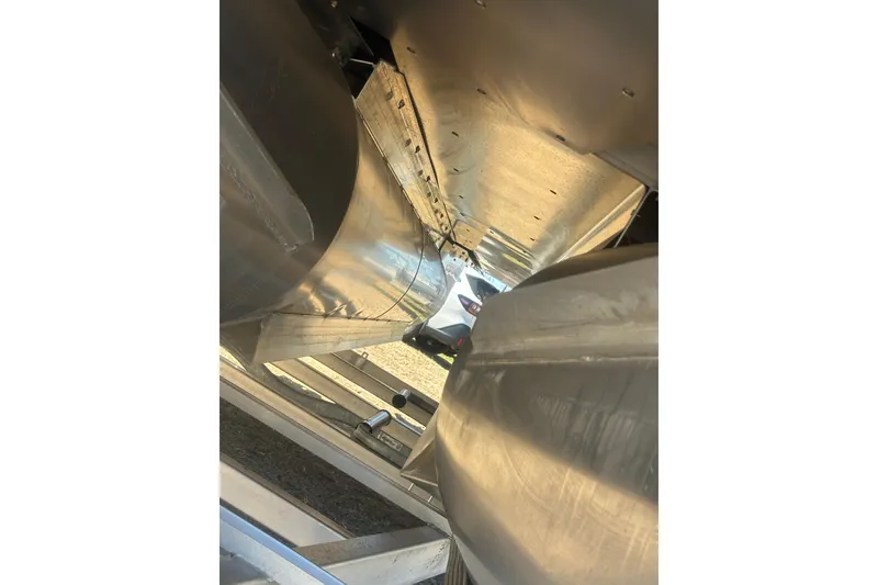 Slide: The Image of Underneath view of 2026 Godfrey Sweetwater 2286 Cruise Special Edition pontoon boat. - 8