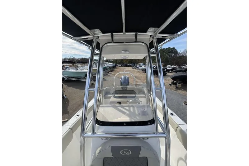 Slide: The Image of 2026 Key West 203 FS boat interior with sleek design and modern features. - 13