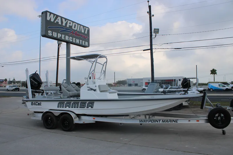 The Image of 2026 Mamba 24 Cat Elite boat on trailer at Waypoint Marine Supercenter. - 0