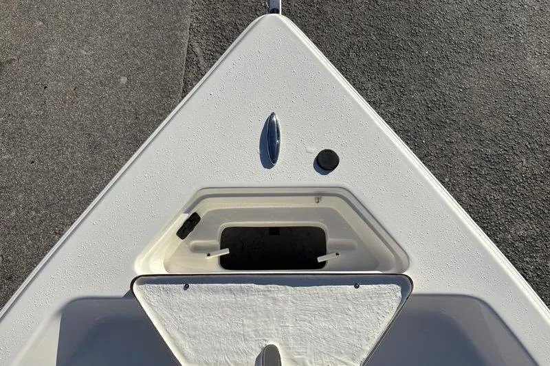 Slide: The Image of Bow of 2026 Bulls Bay 2200 XS boat with storage compartment. - 27