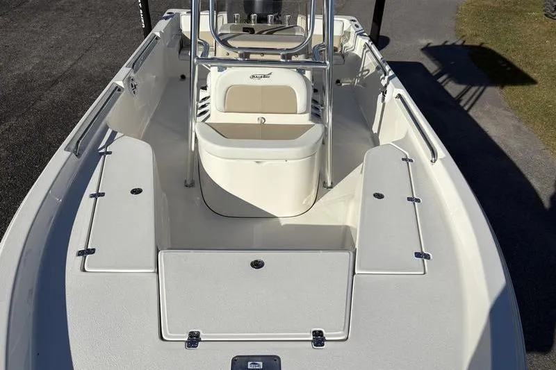 Slide: The Image of 2026 Bulls Bay 2200 XS boat interior with seating and storage compartments. - 28