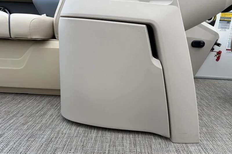 Slide: The Image of Interior view of 2026 Godfrey Sweetwater 2286 SFLC boat, featuring beige seating and console. - 5
