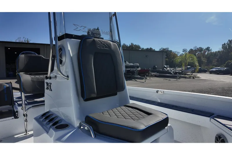 Slide: The Image of 2026 Xpress H22B Bay boat interior with sleek seating and modern design. - 20