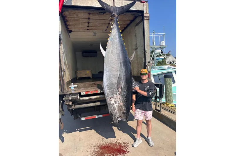 Slide: The Image of Aerial view of 2024 Reef Runner 230 Open boat cruising on open water. - 21