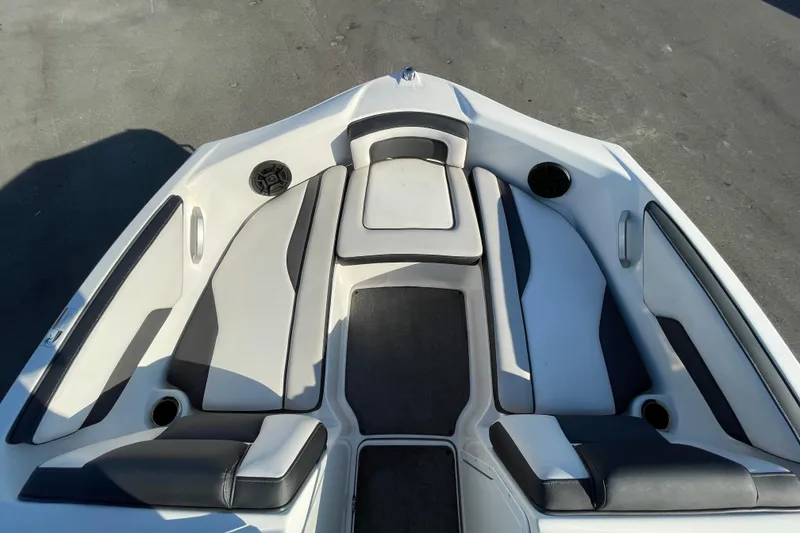 Slide: The Image of Control panel of a 2019 Yamaha SX195 boat with various switches and Cruise Assist feature. - 29