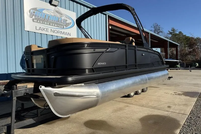 Slide: The Image of 2026 Godfrey Monaco 235 SFLC iMPACT pontoon boat at Foothills Marine Center. - 37