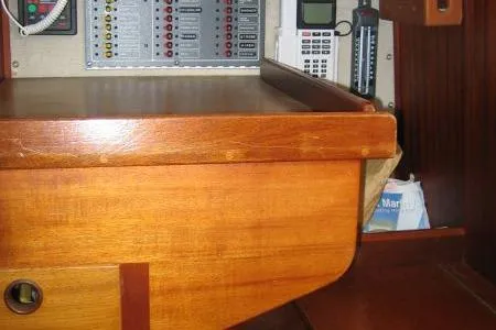 Slide: The Image of Interior of Hallberg-Rassy Rasmus 35 yacht, built in 1974. - 19