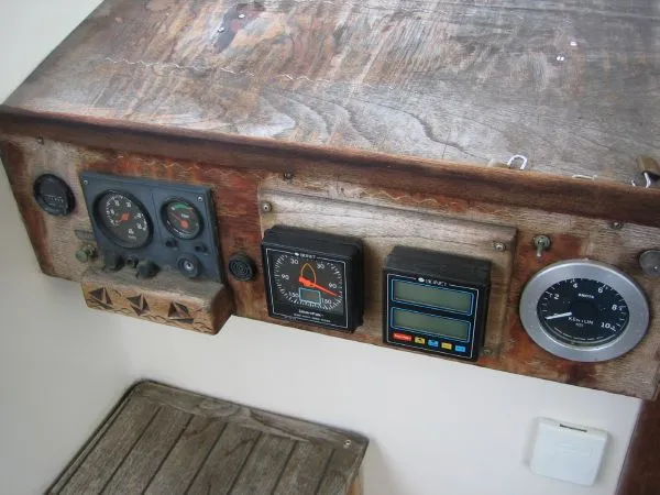 Slide: The Image of Dashboard of a 1974 Hallberg-Rassy Rasmus 35. - 47