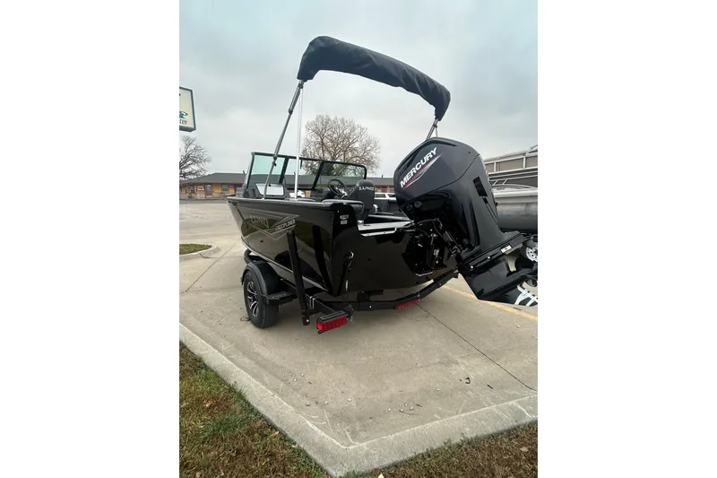 Slide: The Image of 2026 Lund 1700 Explorer Sport boat with Mercury engine on trailer. - 10
