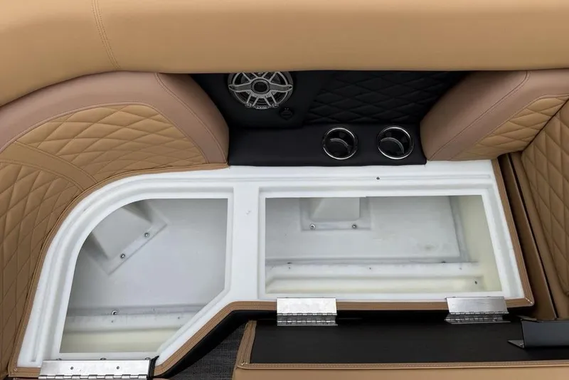 Slide: The Image of Luxurious seating with storage on 2026 Godfrey Monaco 235 SFLC iMPACT boat. - 13