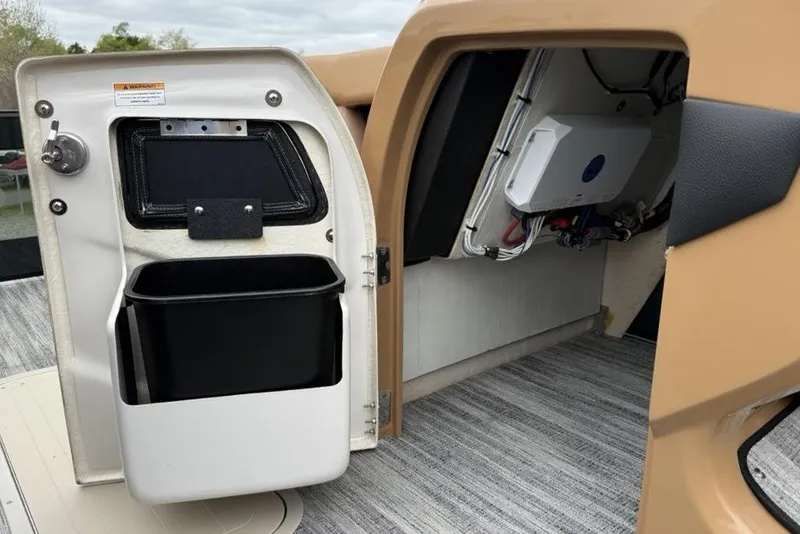 Slide: The Image of Interior storage compartment of 2026 Godfrey Monaco 235 SFLC iMPACT boat. - 14