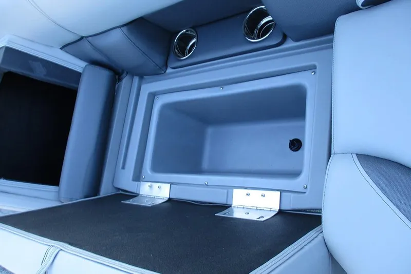 Slide: The Image of Interior storage compartment of 2026 Bentley Pontoons Legacy 243 Navigator. - 22