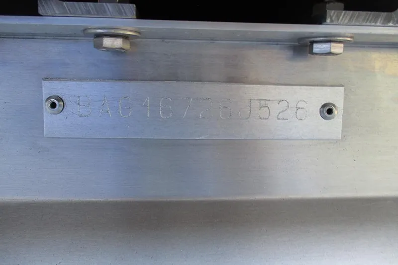 Slide: The Image of Hull identification number on 2026 Bentley Pontoons Legacy 243 Navigator. - 32